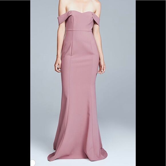 NWT! LIKELY pink off the shoulder mermaid gown 6 - Picture 1 of 10